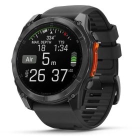   Garmin Fenix 8 Amoled okosóra 51mm - Sötét Szürke/Fekete (010-02905-00) (010-02905-00)