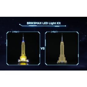    BRIKSMAX LED Világításkészlet LEGO Empire State Building 21046-hez tervezve