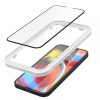 Spigen AlignMaster Glass Fc kijelzővédő üveg – iPhone 13 / 13 Pro / 14 / 16e / 17e, fekete keret, 1 db