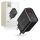Tech-Protect C30W hálózati töltő, USB-C PD 30 W és USB-A QC 3.0, fekete