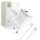 Tech-Protect C20W hálózati töltő, 20 W PD, 1× USB-C + 1× USB-A, fehér, kábellel