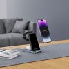 Tech-Protect Qi15W-A26 3 az 1-ben töltőállvány, 15 W, Qi, fekete