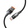 Tech-Protect UltraBoost USB-A–USB-C töltőkábel, 66 W, 2 m, szürke