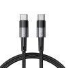 Tech-Protect UltraBoost USB-C–USB-C töltőkábel, 60 W, 1 m, szürke