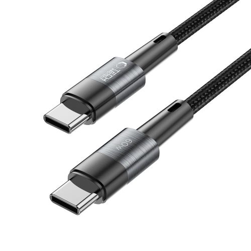 Tech-Protect UltraBoost USB-C–USB-C töltőkábel, 60 W, 1 m, szürke
