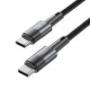 Tech-Protect UltraBoost USB-C–USB-C töltőkábel, 60 W, 2 m, szürke