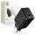 Tech-Protect C65W hálózati töltő, 65 W PD, 2× USB-C + 1× USB-A, fekete