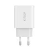 Tech-Protect NC30W hálózati töltő, 30 W PD, 2× USB-C + 1× USB-A, fekete