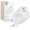 Tech-Protect C35W hálózati töltő, 35 W PD, 2× USB-C, fehér