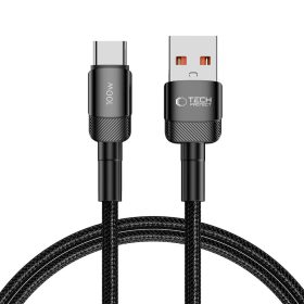   Tech-Protect UltraBoost Evo USB-C–USB-C töltőkábel, 100 W, 1 m, fekete