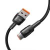 Tech-Protect UltraBoost Evo USB-C–USB-C töltőkábel, 100 W, 1 m, fekete
