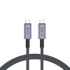 Tech-Protect UltraBoost Max USB4 USB-C–USB-C töltőkábel, 240 W, 1 m, szürke