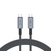 Tech-Protect UltraBoost Max USB4 USB-C–USB-C töltőkábel, 240 W, 2 m, szürke