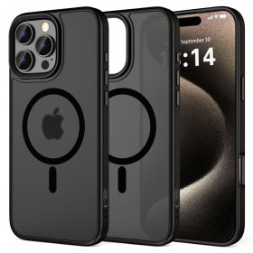   Tech-Protect MagMat MagSafe tok – iPhone 16 Pro, matt fekete