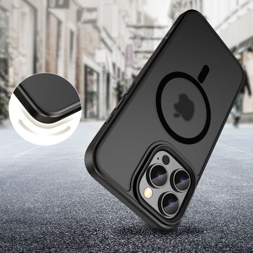 Tech-Protect MagMat MagSafe tok – iPhone 16 Pro, matt fekete
