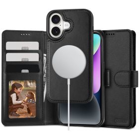 Tech-Protect Wallet MagSafe tok – iPhone 16, fekete