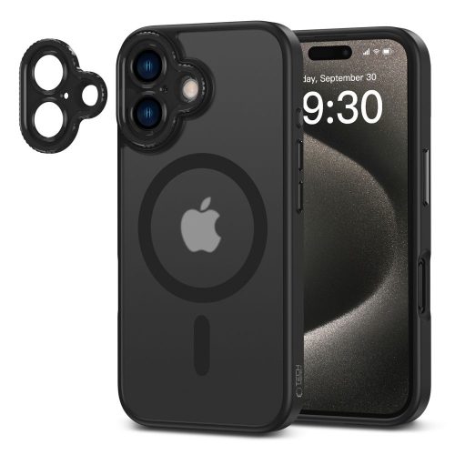 Tech-Protect MagCam MagSafe tok – iPhone 16, matt fekete