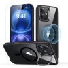 ESR Classic Hybrid Kickstand HaloLock MagSafe tok – iPhone 16, átlátszó / fekete, 1 db üveggel