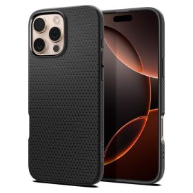 Spigen Liquid Air tok – iPhone 16 Pro, matt fekete