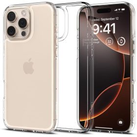 Spigen Ultra Hybrid tok – iPhone 16 Pro, átlátszó