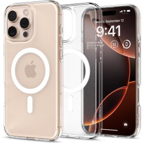   Spigen Ultra Hybrid MagSafe tok – iPhone 16 Pro, matt átlátszó