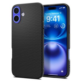Spigen Liquid Air tok – iPhone 16, matt fekete