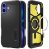 Spigen Tough Armor MagSafe tok – iPhone 16, fekete