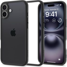 Spigen Ultra Hybrid tok – iPhone 16, matt fekete