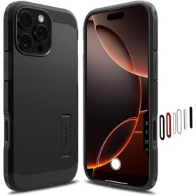   Spigen Tough Armor T MagSafe CC tok – iPhone 16 Pro Max, fekete