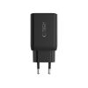 Tech-Protect NC45W-GaN hálózati töltő, 2× USB-C, PD/PPS 45 W, fekete