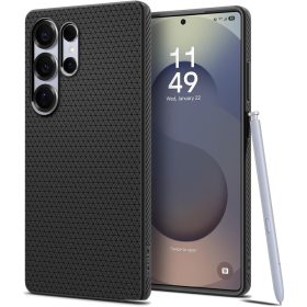   Spigen Liquid Air tok Samsung Galaxy S25 Ultra készülékhez, matt fekete