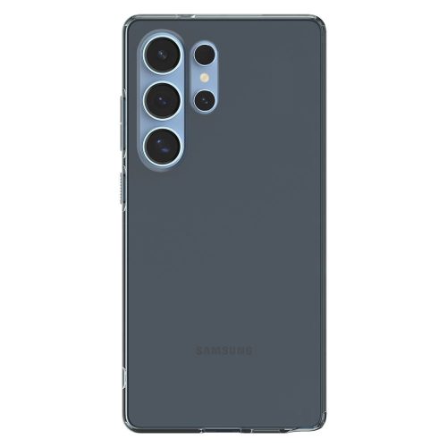 Spigen Liquid Crystal tok – Samsung Galaxy S25 Ultra, átlátszó, sötét kerettel