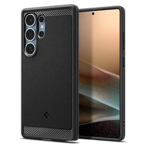 Spigen Rugged Armor MagSafe tok – Samsung Galaxy S25 Ultra, matt fekete