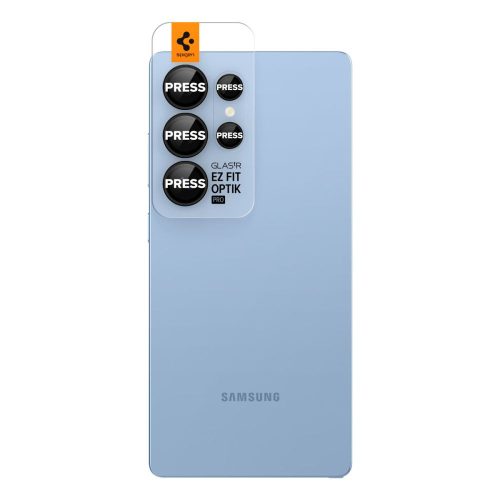 Spigen Optik Pro HD Glas.tR EZ Fit kameravédő üveg – Samsung Galaxy S25 Ultra, fekete, 2 készlet