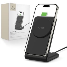  Tech-Protect Qi15W-A38 mágneses töltőállvány, 15 W, MagSafe, fekete
