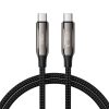 Tech-Protect Ub10T UltraBoost USB-C–USB-C töltőkábel, 240 W, 1 m, fekete