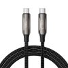 Tech-Protect Ub10T UltraBoost USB-C–USB-C töltőkábel, 240 W, 2 m, fekete
