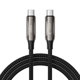   Tech-Protect Ub10T UltraBoost USB-C–USB-C töltőkábel, 240 W, 2 m, fekete