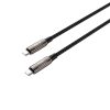 Tech-Protect Ub10T UltraBoost USB-C–USB-C töltőkábel, 240 W, 2 m, fekete