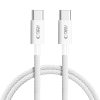 Tech-Protect UltraBoost Lite USB-C–USB-C töltőkábel, 60 W, 1 m, fehér