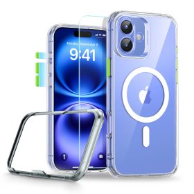   ESR Classic Pro Set HaloLock MagSafe tok – iPhone 16, átlátszó, 1 db üveggel