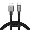 Tech-Protect UltraBoost DNA USB-A–USB-C töltőkábel, 15 W, 1 m, szürke