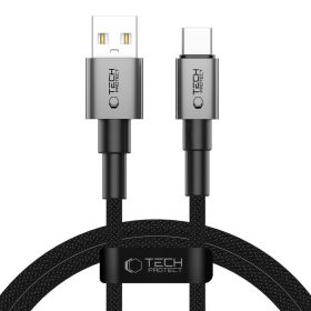   Tech-Protect UltraBoost DNA USB-A–USB-C töltőkábel, 15 W, 1 m, szürke