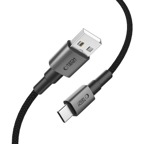 Tech-Protect UltraBoost DNA USB-A–USB-C töltőkábel, 15 W, 1 m, szürke