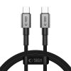Tech-Protect UltraBoost DNA USB-C – USB-C kábel, PD 100 W / 5 A, 1 m, szürke