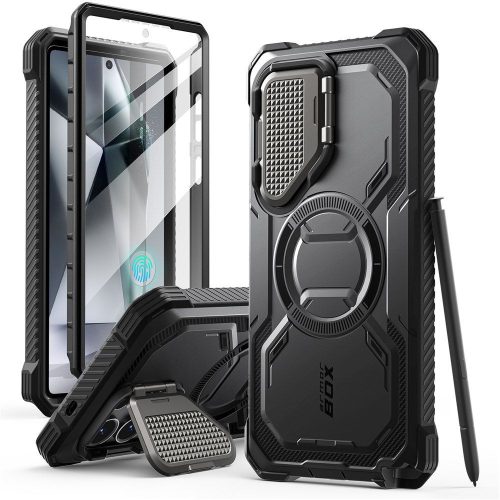 Supcase Iblsn Armorbox MagSafe tok – Samsung Galaxy S25 Ultra, fekete
