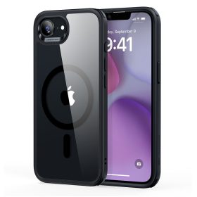   ESR Classic Hybrid HaloLock MagSafe tok – iPhone 16e / 17e, átlátszó / fekete