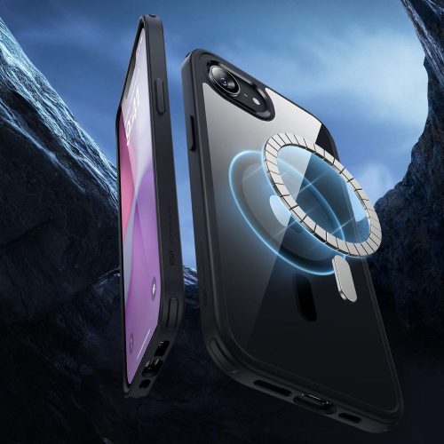 ESR Classic Hybrid HaloLock MagSafe tok – iPhone 16e / 17e, átlátszó / fekete