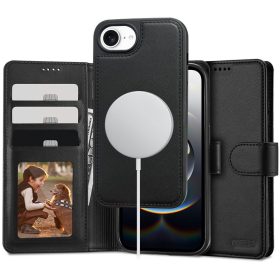   Tech-Protect Wallet MagSafe tok – iPhone 16e / 17e, matt fekete