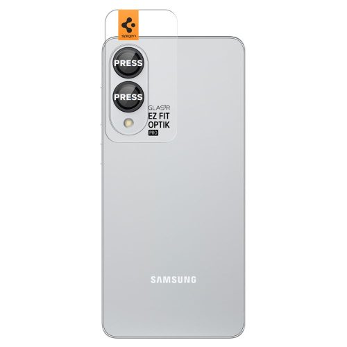 Spigen Optik Pro Glas.tR EZ Fit kameravédő üveg – Samsung Galaxy S25 Edge, fekete, 2 készlet